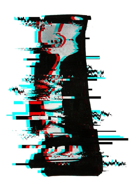 çizgi film çocuk illüstrasyon aksaklık etkisi ile. Tasarım T-shirt grafik moda baskı, tekstil, moda tasarımı, afişi.