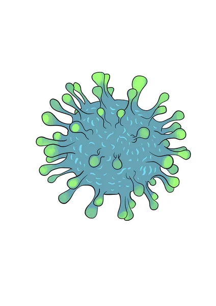 Illustration Virus Isolated White Background — Stock Photo, Image