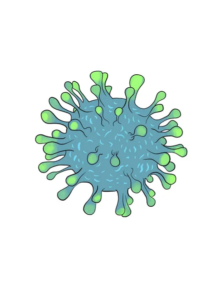 illustration of virus isolated on white background