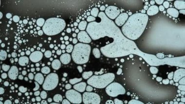 sıvı makro modundaki moleküller gibi görünüyor