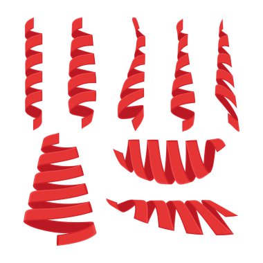 Spiral kırmızı kurdele