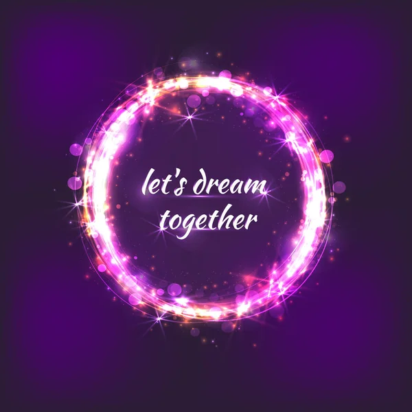 Let's dream together — Stock Vector