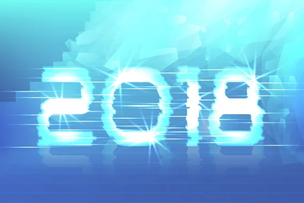 Tahun baru 2018 ! - Stok Vektor