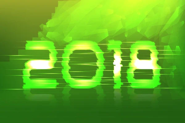 Neues Jahr 2018! — Stockvektor