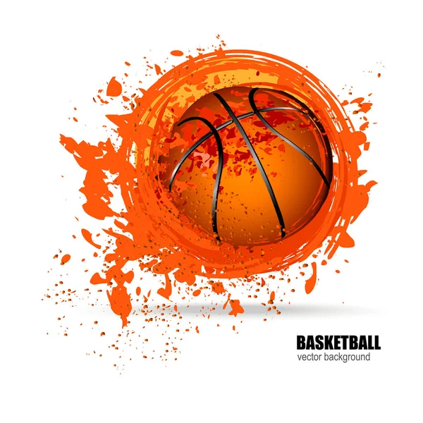 Ilustración vectorial del baloncesto. El diseño deportivo . — Archivo Imágenes Vectoriales