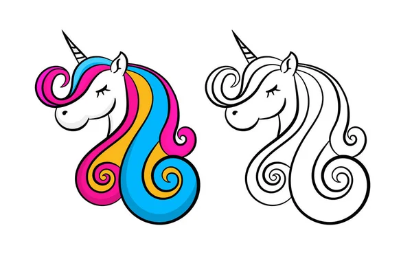 3,937 Unicorn outline Vector Images | Depositphotos