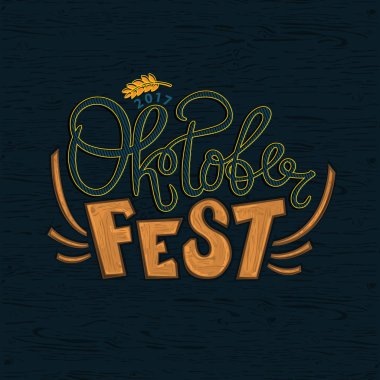 Oktoberfest kutlamaları arka plan, logo