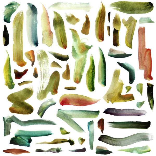 Raster duży ilustracja z zielono żółty, mięty i trawa gree — Zdjęcie stockowe
