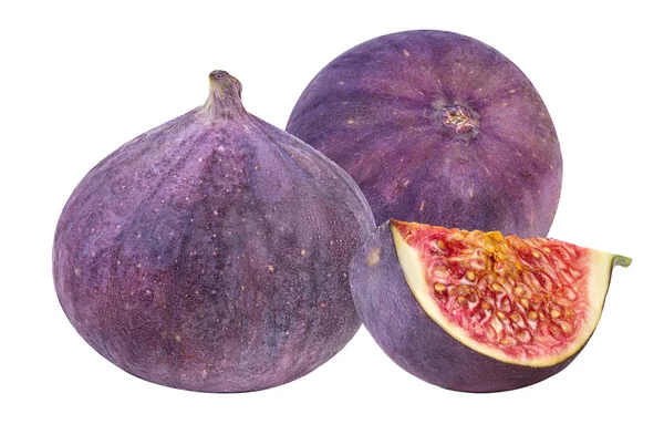 Owoce figi na biały — Zdjęcie stockowe