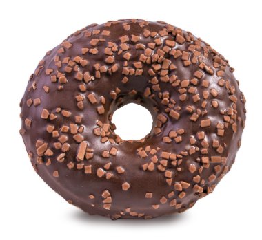 çörek üzerinde beyaz izole 