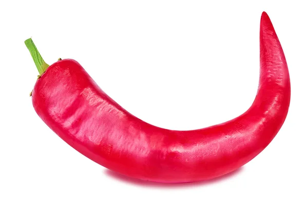 Pimienta roja picante sobre un blanco — Foto de Stock