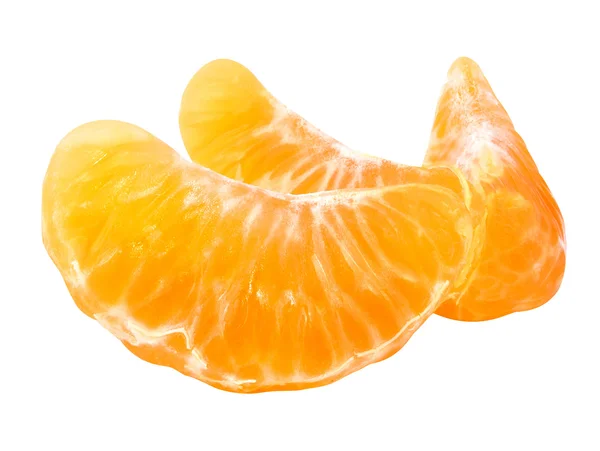 Frutas de tangerina ou tangerina isoladas a branco — Fotografia de Stock