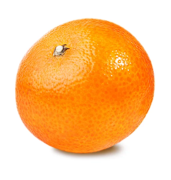 Tangerine ou mandarine isolée sur blanc — Photo