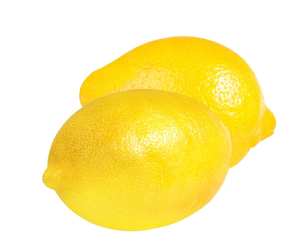 白で隔離されたフレッシュレモン — ストック写真