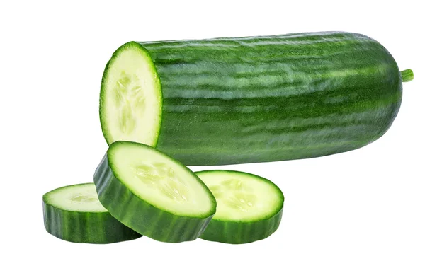 Cucumber isolated on white — Stock Photo, Image