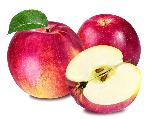 Яблуко ізольоване на білому — стокове фото