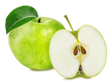 Elma beyaz üzerine izole