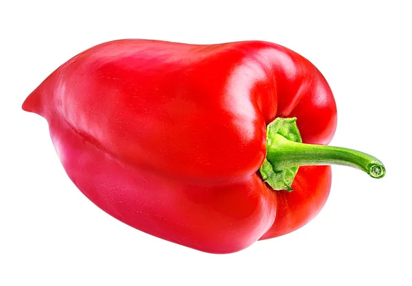 Rode peper geïsoleerd op een witte — Stockfoto
