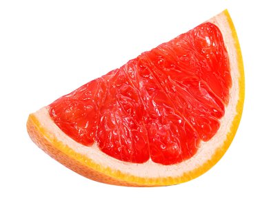 Beyaz üzerine izole edilmiş greyfurt 