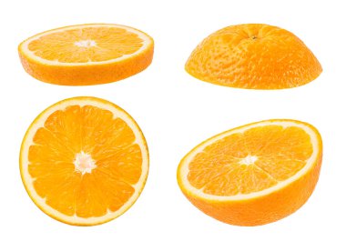 üzerinde beyaz izole portakal 