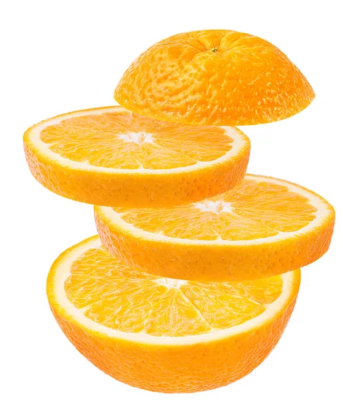 Orangen isoliert auf dem weißen — Stockfoto