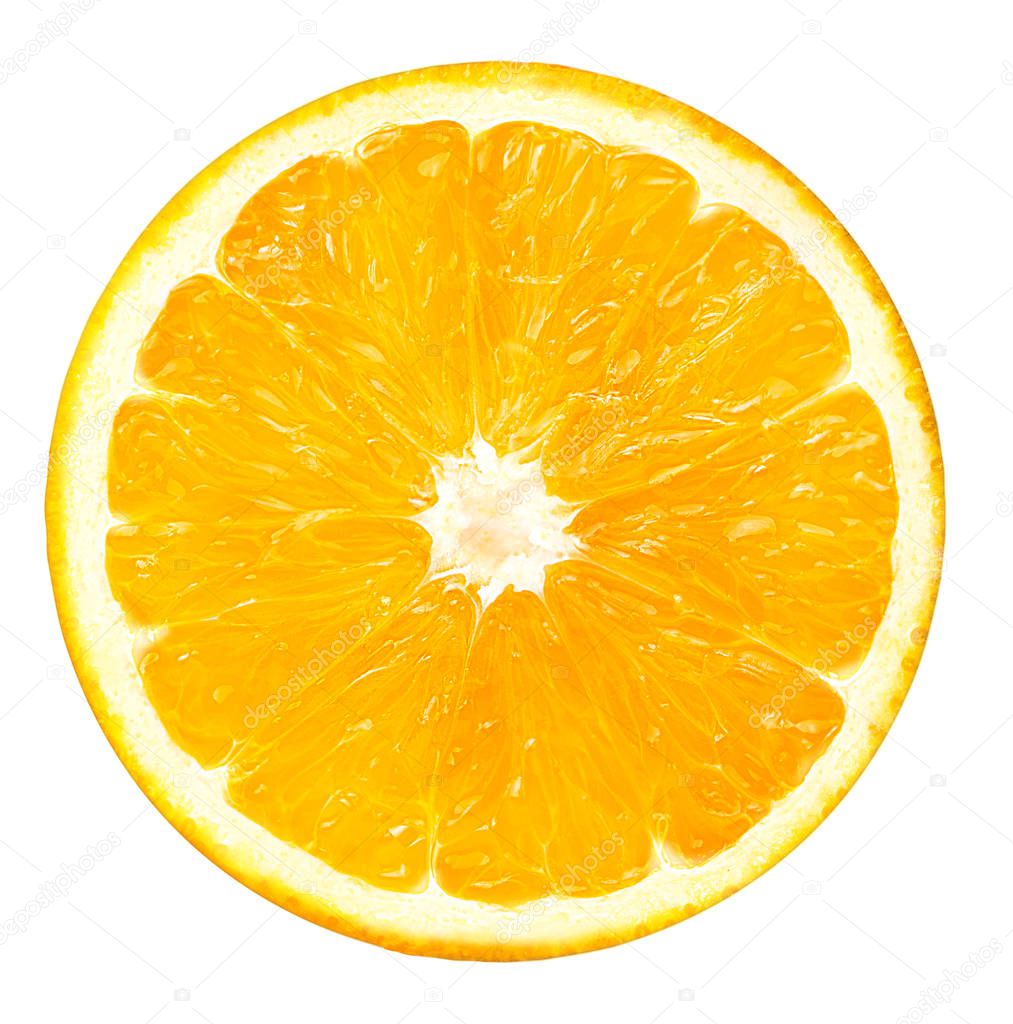 oranges isolated on the white 