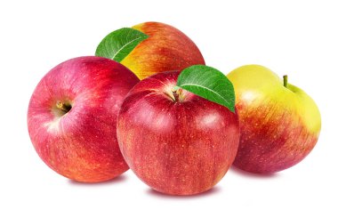 Elma beyaz üzerine izole 