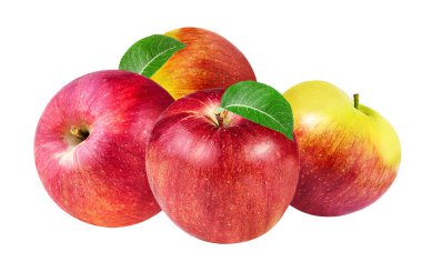 Elma beyaz üzerine izole 