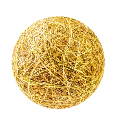 Noel balosu beyazda izole edilmiş.