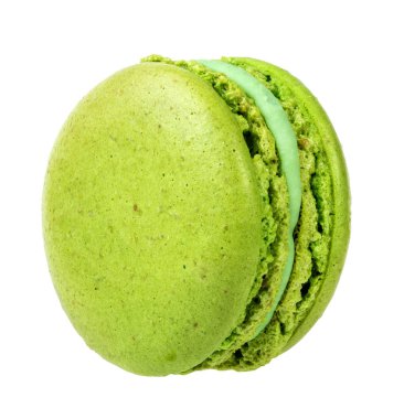beyaz izole macaroons