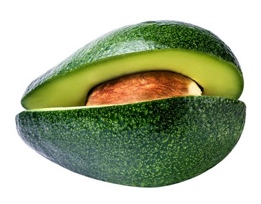     Avokado beyaz üzerine izole 