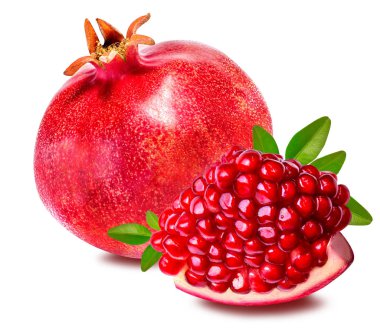  Beyaz üzerine izole edilmiş nar.