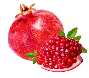  Beyaz üzerine izole edilmiş nar.