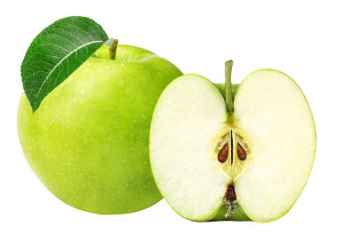 Elma beyaz üzerine izole 
