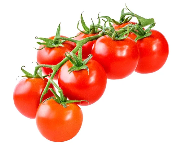 Tomates cereja isolados em um branco — Fotografia de Stock