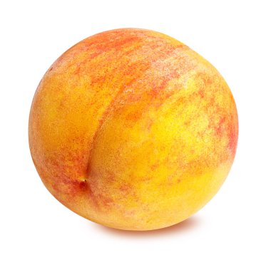 Şeftali beyazda izole edilmiş