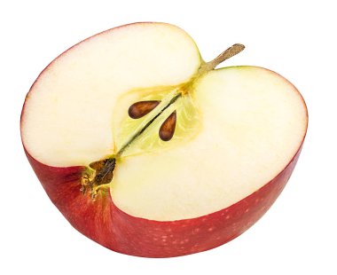 Elma beyaz üzerine izole 