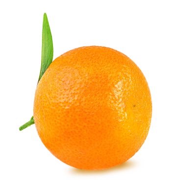 mandalina veya mandalina meyve üzerinde beyaz izole