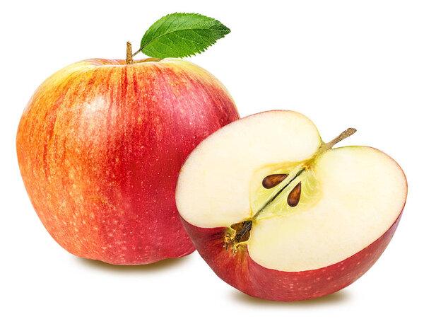 Яблоко изолировано на белом 