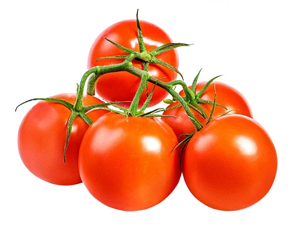 Tomates cereza aislados en un blanco — Foto de Stock