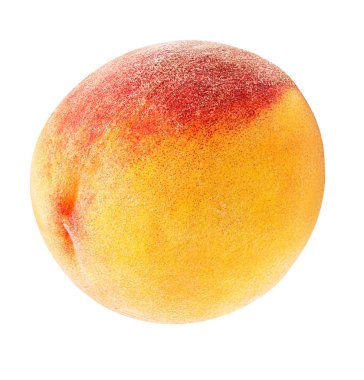 Şeftali beyazda izole edilmiş 