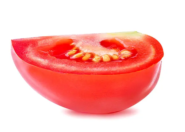 Ντομάτα απομονωμένη σε λευκό. — Φωτογραφία Αρχείου