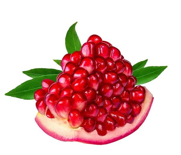 Beyaz üzerine izole edilmiş nar. 