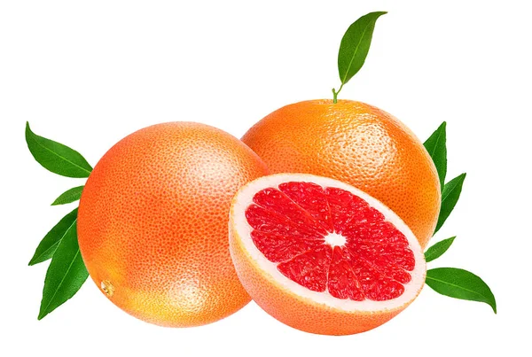 Grapefruit izolovaný na bílém — Stock fotografie