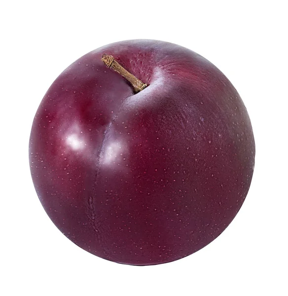 Plum on a white — Stockfoto