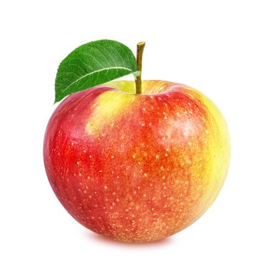 Elma beyaz üzerine izole 