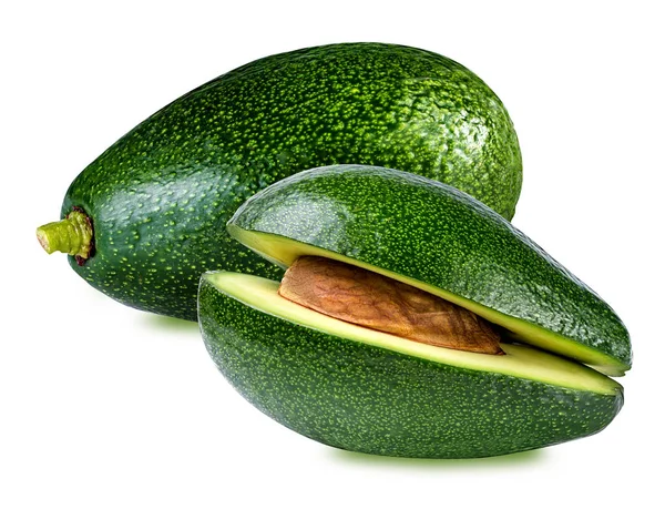 Avokado isolerad på vitt — Stockfoto