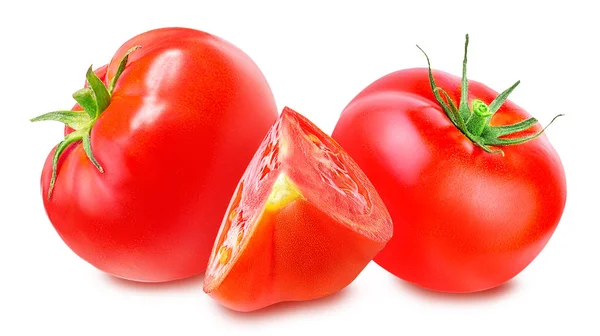 Tomate isolado em branco — Fotografia de Stock