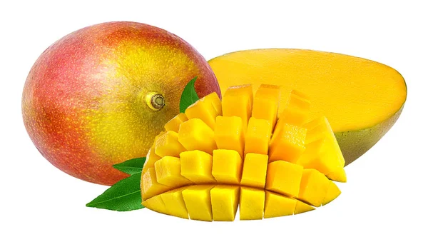 白に隔離されたマンゴーの果実 — ストック写真