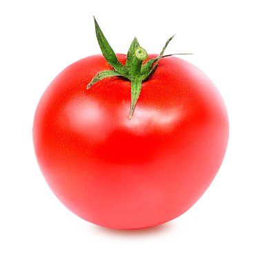 Domates beyazda izole. 